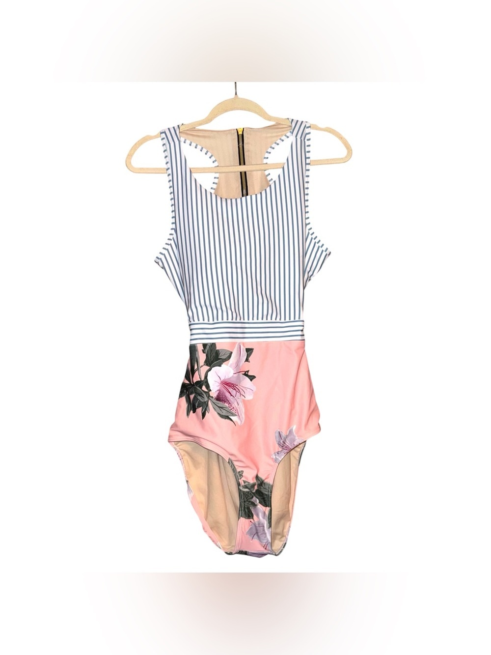 NWT ALBION Fit Island Fever Castaway One Piece Swimsuit Pink Blue Size XXL NEW - Picture 6 of 16